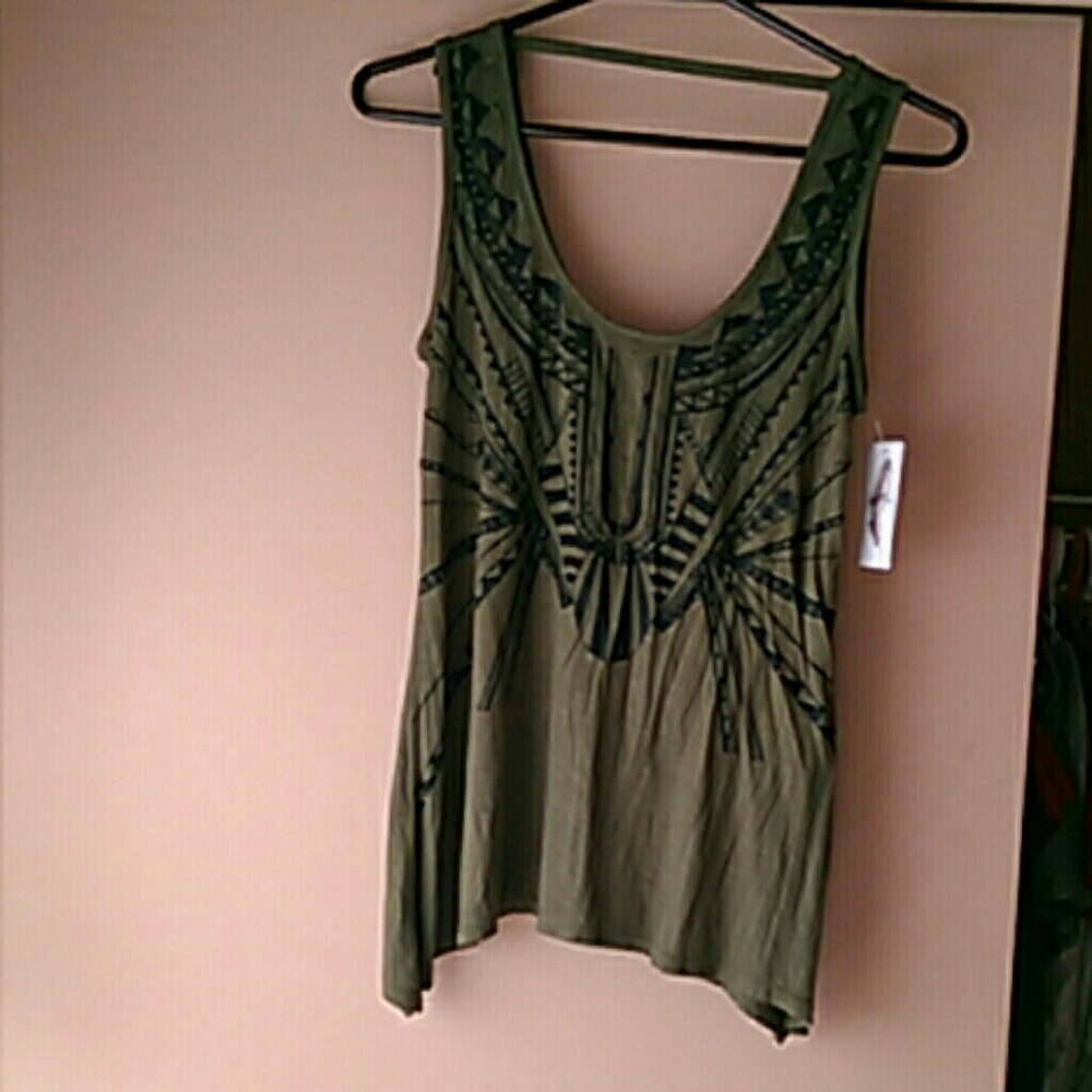 Dark green Jessica Simpson tank new with tags